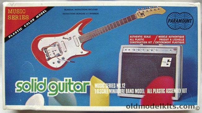 Paramount 1/8 Solid Guitar and Amplifier, 708-200 plastic model kit